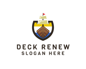 Maritime Galleon Ship logo design