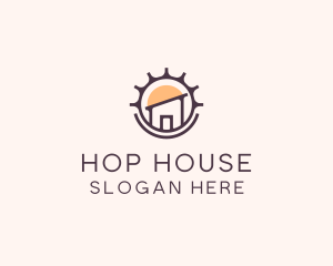 Modern Roof House  logo design