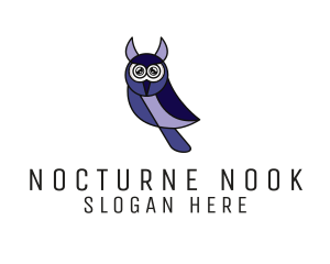 Modern Owl Wildlife logo design