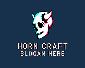 Skull Demon Horns  logo