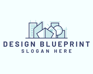 Architecture Blueprint Building logo