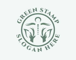 Green Spine Chiropractor logo design