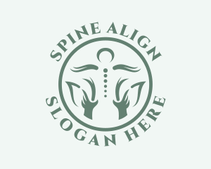 Green Spine Chiropractor logo design