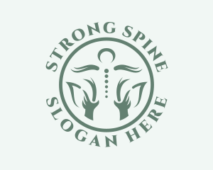 Green Spine Chiropractor logo design