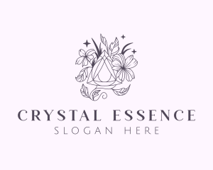 Floral Crystal Jewelry logo design