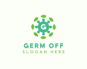 Virus Leaves Germs logo design