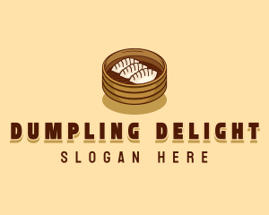 Steamed Dumpling Snack logo design