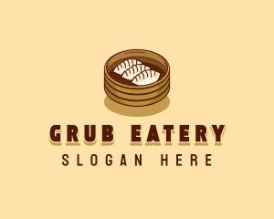 Steamed Dumpling Snack logo design