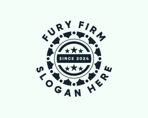 Firm Stars Badge logo design