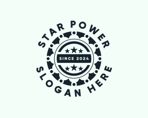 Firm Stars Badge logo design