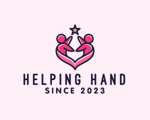 Human Welfare Heart logo design