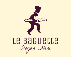 French Baguette Patisserie Baker logo design