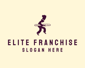 French Baguette Patisserie Baker logo design