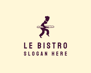 French Baguette Patisserie Baker logo design