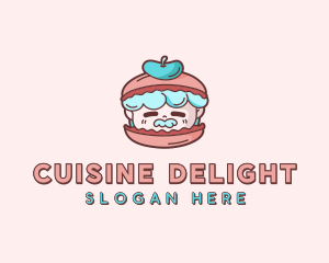 Macaron Pastry Restaurant logo design