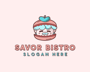 Macaron Pastry Restaurant logo design