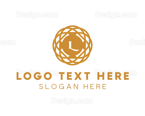 Golden  Pendant Jewelry Logo