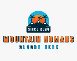 Tropical Mountain Getaway logo design