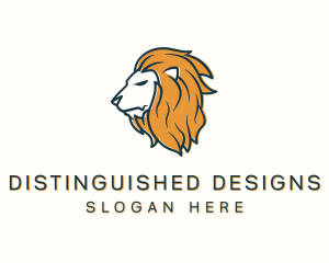 Modern Lion Head logo