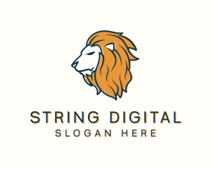 Modern Lion Head logo design