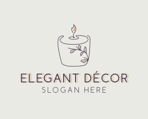 Scented Candle Decor logo design