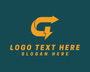 Electric Bolt Letter G  logo