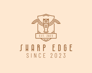 Owl Aviary Badge logo design