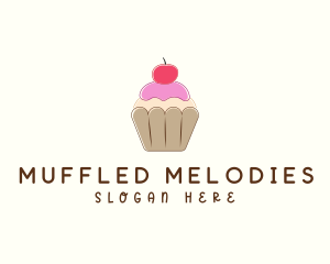 Sweet Cherry Cupcake  Logo