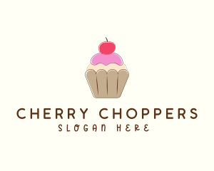 Sweet Cherry Cupcake  logo design