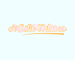 Retro Cursive Wordmark logo design