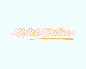 Retro Cursive Wordmark logo design