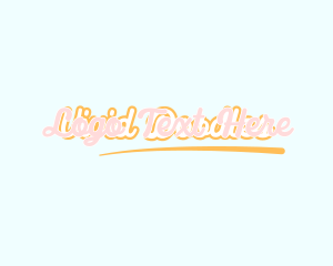 Retro Cursive Wordmark logo design