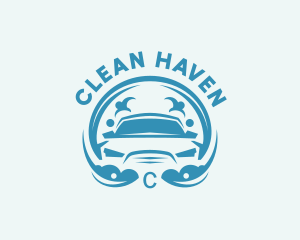 Clean Bubbles Car Wash logo design