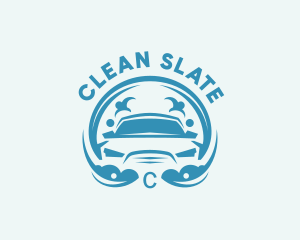 Clean Bubbles Car Wash logo design