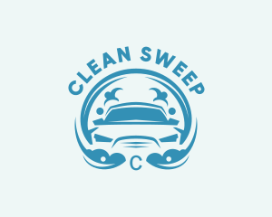 Clean Bubbles Car Wash logo design