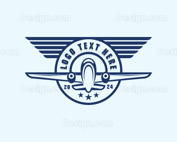 Airplane Flight Pilot Logo