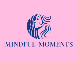 Sleeping Relax Lady  logo