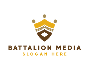 Royal Shield Crown logo design