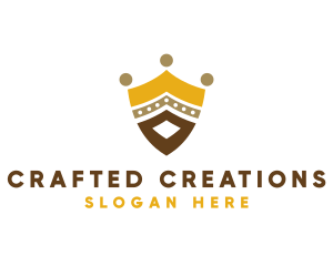 Royal Shield Crown logo design