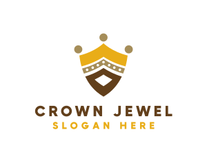 Royal Shield Crown logo design