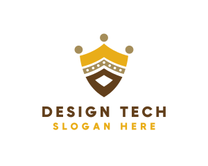 Royal Shield Crown logo design