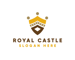 Royal Shield Crown logo design