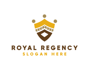 Royal Shield Crown logo design