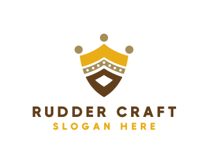 Royal Shield Crown logo design