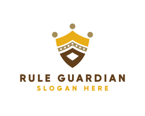 Royal Shield Crown logo design