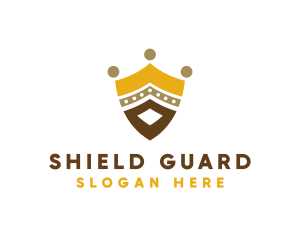 Royal Shield Crown logo design