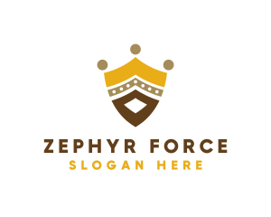 Royal Shield Crown logo design