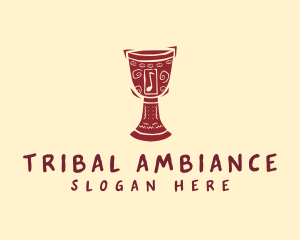 Djembe Tribal Note logo design