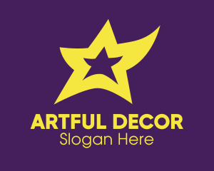 Yellow Dancing Star logo design