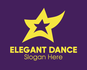 Yellow Dancing Star logo design